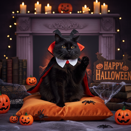 Cat in halloween