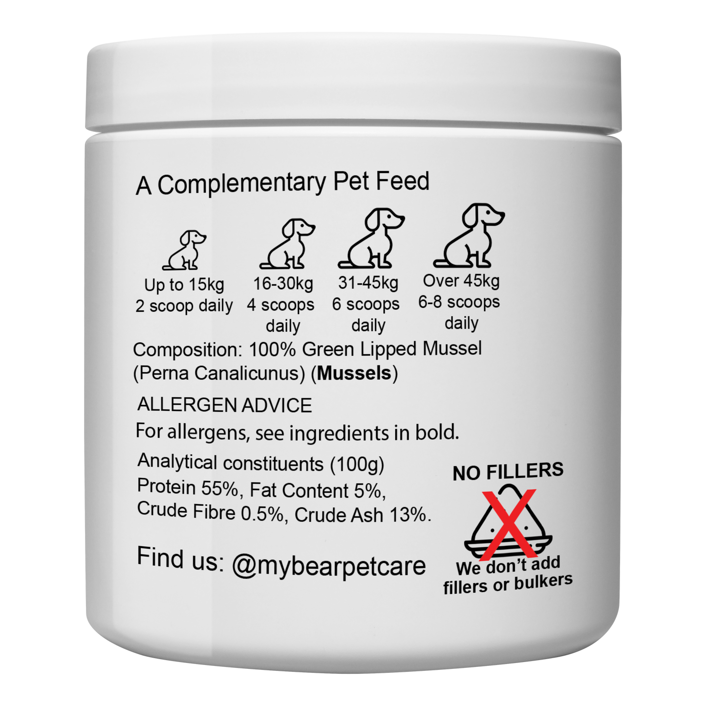 GREEN LIPPED MUSSEL JOINT CARE MOBILITY & FLEXIBILITY SUPPLEMENT 100% PURE NEW ZEALAND FOOD TOPPER HUMAN GRADE