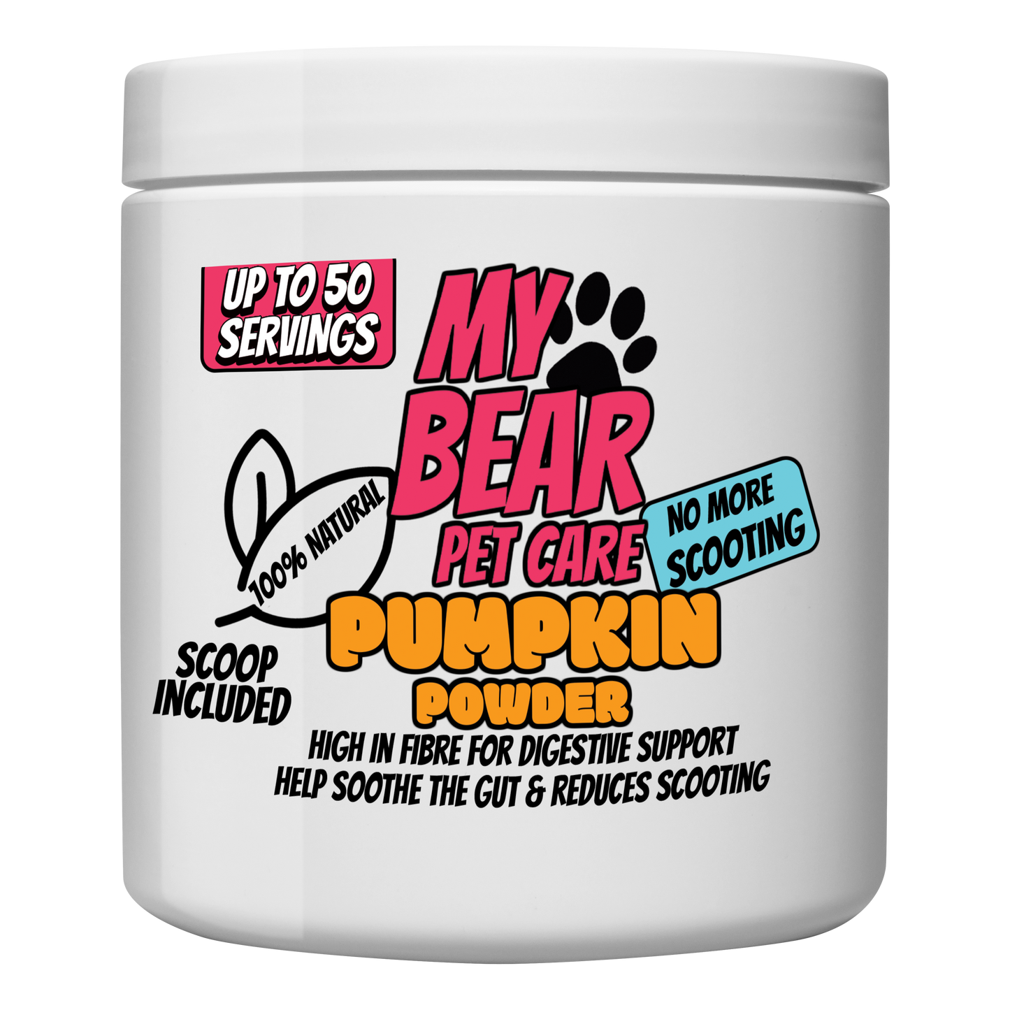 PUMPKIN POWDER FOR DOGS | NATURAL DOG FOOD TOPPER AIDS DIGESTION 250G