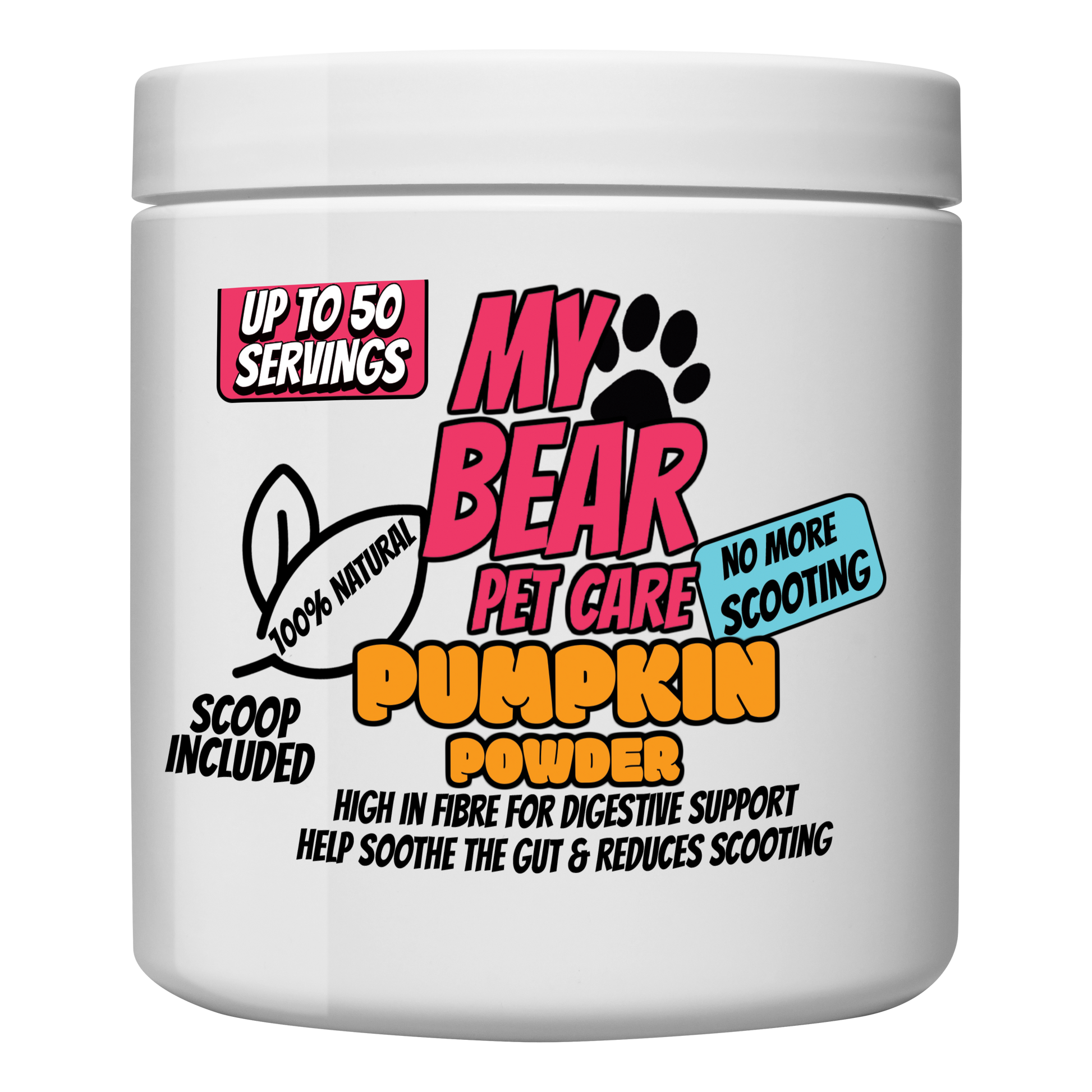 Pumpkin Powder for Dogs – 100% Natural Digestive & Anal Gland Support 250g.