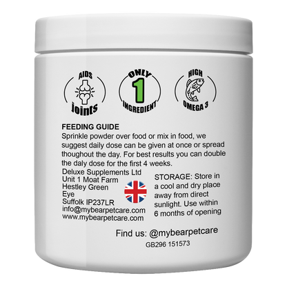 DOG & CAT JOINT SUPPLEMENT GREEN LIPPED MUSSEL POWDER 100% PURE NEW ZEALAND FOOD TOPPER HUMAN GRADE