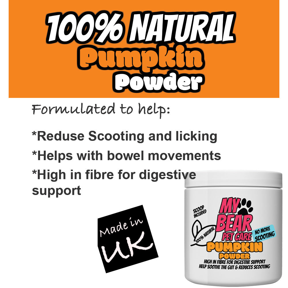 PUMPKIN POWDER PUREE 100% NATURAL FOR DOGS DOG FOOD TOPPER AIDS DIGESTION 250g HUMAN GRADE