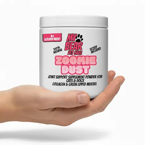 Zoomie Dust – Advanced Joint Support Powder for Cats & Dogs | Green Lipped Mussel + Collagen for Mobility & Stiffness Relief